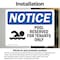 Signmission Pool Reserved For Tenants Only With Symbol, 10 in W x Rectangle, Vinyl Decal OS-2PACK-NS-D-710-L-16384 - alternate 2